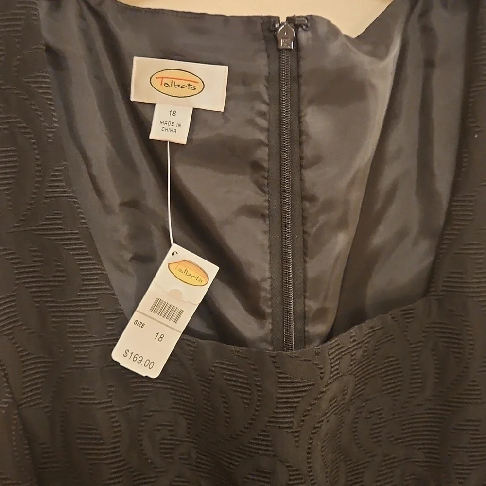 Talbots Black Dress Size 18 - Picture 3 of 8